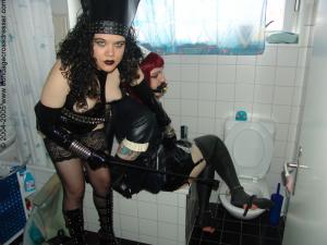 bondagecrossdresser.com - French Maid and her Mistress in the Bath thumbnail